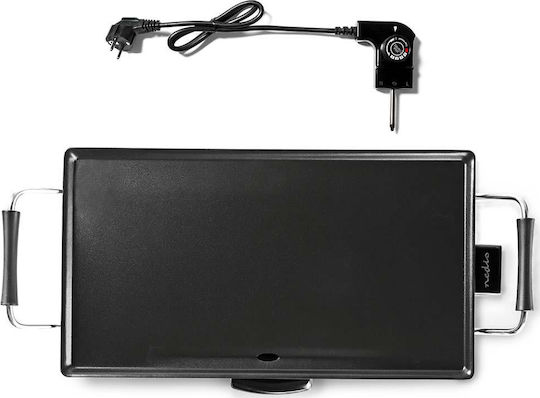 Nedis Teppanyaki Grilling Plate with Adjustable Thermostat 2000W 47.5x26.5cm.