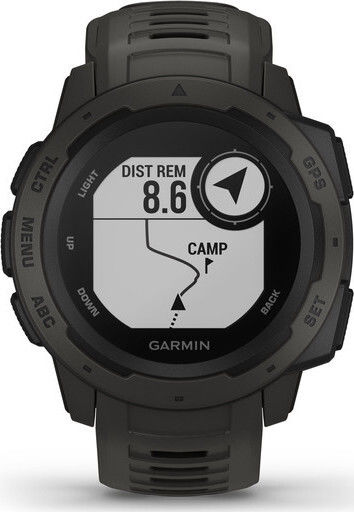 Garmin Instinct 45mm Αδιάβροχο Smartwatch με Παλμογράφο (Graphite)
