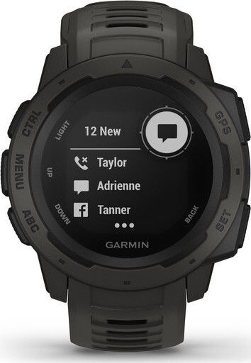 Garmin Instinct 45mm Αδιάβροχο Smartwatch με Παλμογράφο (Graphite)