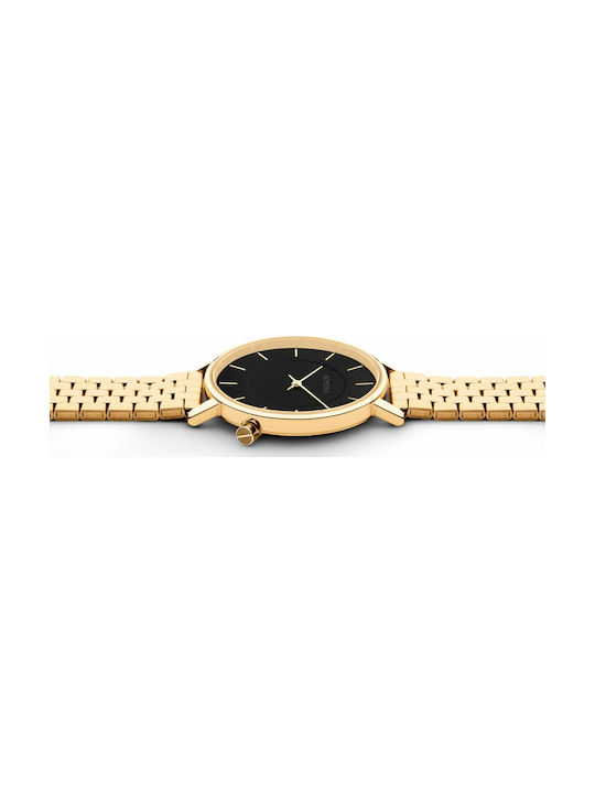 Komono Harlow Estate Gold Watch with Gold Metal Bracelet