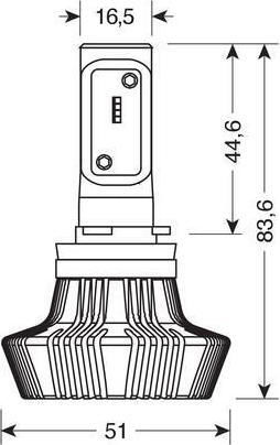Lampa Λάμπα Αυτοκινήτου Halo Led Lamp H8 LED 4000K Φυσικό Λευκό 10-30V 25W