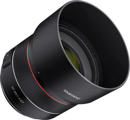 Samyang Cadru complet Obiectiv Foto AF 85mm f/1.4 EF Teleobiectiv pentru Montura Canon EF Black