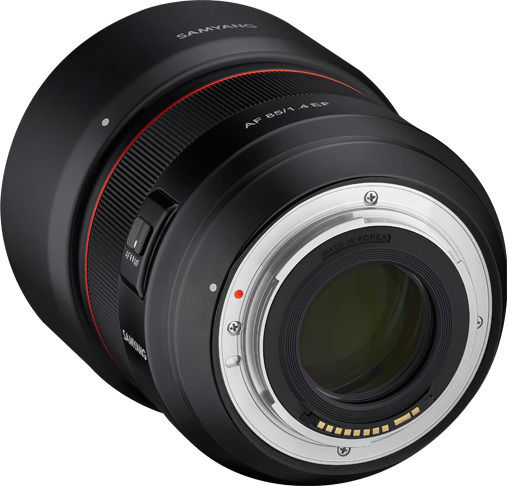 Samyang Cadru complet Obiectiv Foto AF 85mm f/1.4 EF Teleobiectiv pentru Montura Canon EF Black