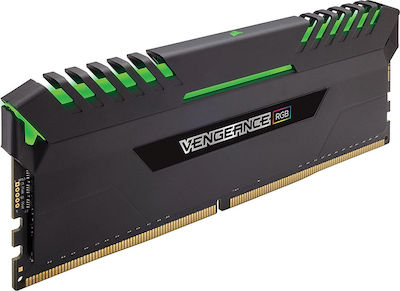 Corsair Vengeance RGB 16GB DDR4 RAM mit 2 Modulen (2x8GB) und Geschwindigkeit 3200 für Schreibtisch