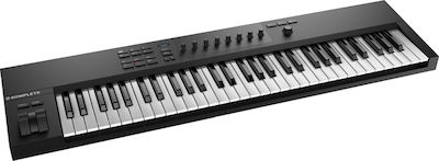 Native Instruments Midi Keyboard Komplete Kontrol A61 με 61 Πλήκτρα σε Μαύρο Χρώμα