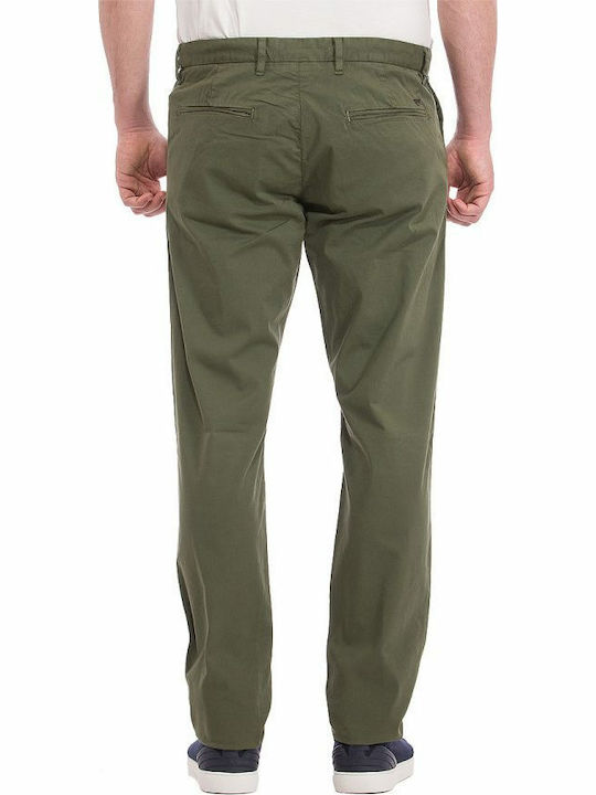 Emporio Armani Herrenhose Chino in Normaler Passform Khaki