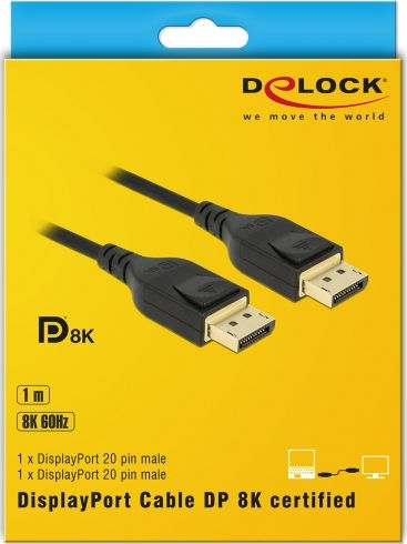 DeLock Cable DisplayPort male - DisplayPort male 1m (85658)