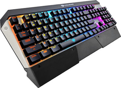 Cougar Attack X3 RGB Gaming Mechanical Keyboard with Custom switches and RGB lighting (English US) Silver