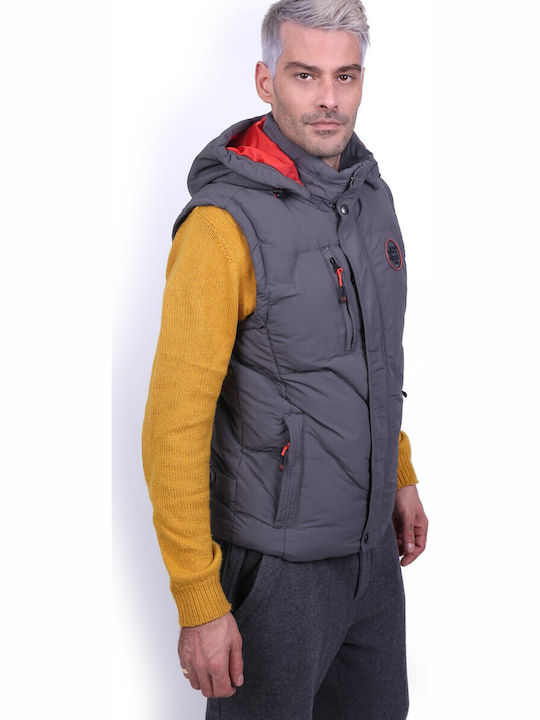 Αμάνικο Μπουφάν Puffer Γκρι