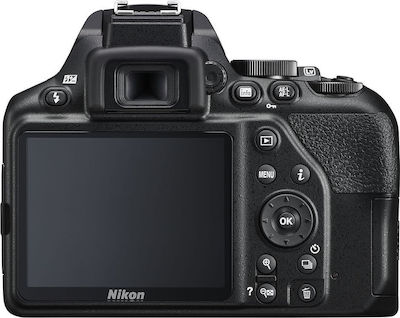 Nikon DSLR Φωτογραφική Μηχανή D3500 Crop Frame Kit (AF-P DX 18-55mm F3.5-5.6G VR) Black