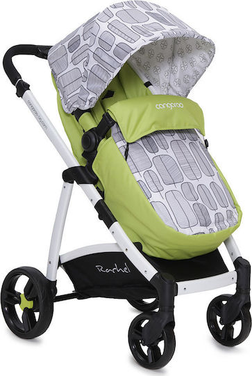 Cangaroo Rachel Adjustable 2 in 1 Baby Stroller Suitable for Newborn Green 9.10kg