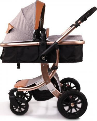 Moni Sofie Adjustable 2 in 1 Baby Stroller Suitable for Newborn Gray 11.5kg
