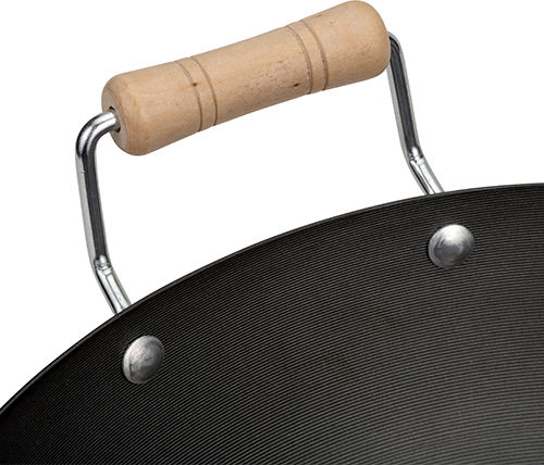 Nava Cantonese Wok aus Edelstahl mit Antihaftbeschichtung 32cm