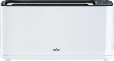 Braun HT3100 Toaster 2 Slots 1000W White