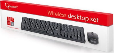 Gembird KBS-W-01 Fără fir Set tastatură și mouse Engleză US