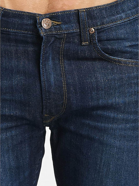 Daren Men's Elastic Jeans Pants with Regular Straight Fit Blue