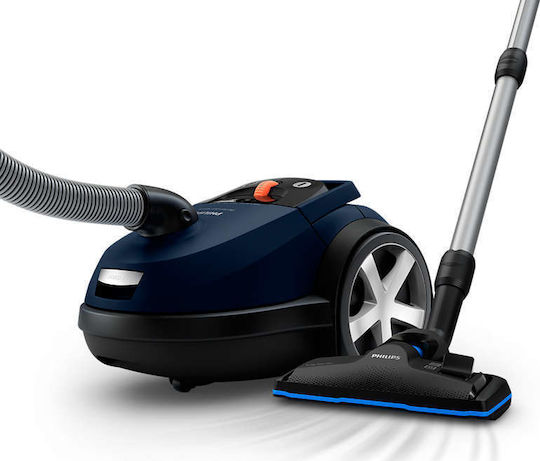 Philips Performer Silent Staubsauger 750W Eingetütet 4Es Blau