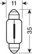 Lampa Lampen Auto Festoon Lamp C10W 12V 10W 10Stück