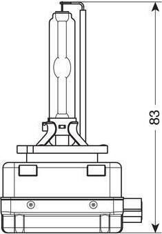 Lampa Λάμπα Αυτοκινήτου HID Xenon Lamp D3S Xenon 4300K Φυσικό Λευκό 12-24V 35W