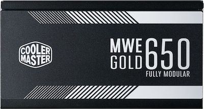 CoolerMaster MWE 650W Τροφοδοτικό Υπολογιστή Full Modular 80 Plus Gold