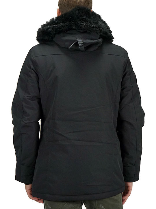 Splendid Men's Winter Parka Jacket Black