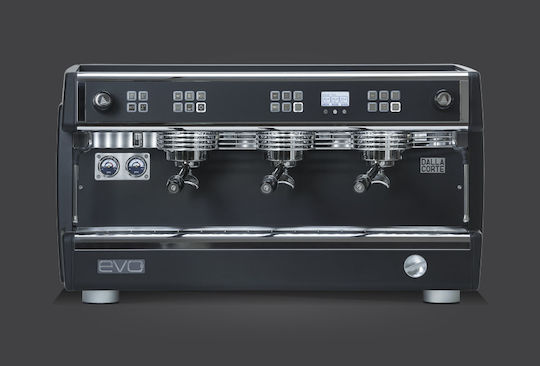 Dalla Corte Evo2 High Blackboard Kommerzielle Espressomaschine mit 3 Gruppen 5,1kW P94xB52,5xH52,5cm
