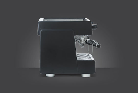 Dalla Corte Evo2 Nebula Schwarz Kommerzielle Espressomaschine mit 4 Gruppen 6kW Höhe 51cm Breite 115cm Tiefe 52,5cm