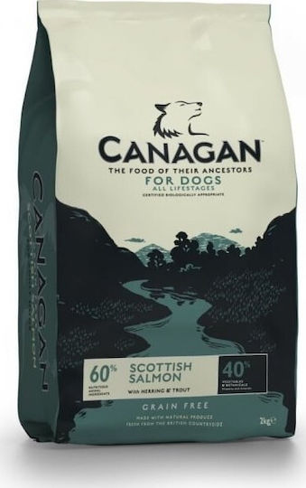 Canagan Scottish Salmon 2kg Dry Food for Medium Breed Dogs Grain-Free with Salmon