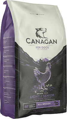 Canagan Light/Senior Free Run Chicken 2kg Ξηρά Τροφή Σκύλων Διαίτης με Κοτόπουλο