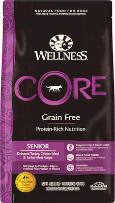 Wellness Core Grain Free Senior 1.8kg Dry Food Grain Free for Senior Dogs with Chicken and Turkey