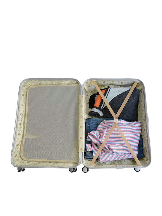 A2S World Monuments Cabin Hard Multicolour Suitcase With 4 Wheels Height 55cm