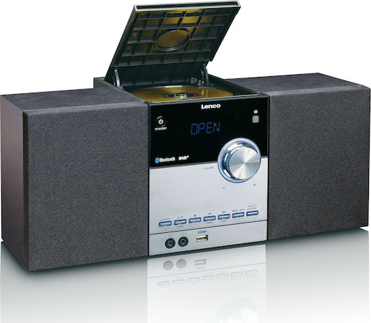 Lenco Аудиосистема 2 MC-150 MC-150 20W с CD Player и Bluetooth Черен