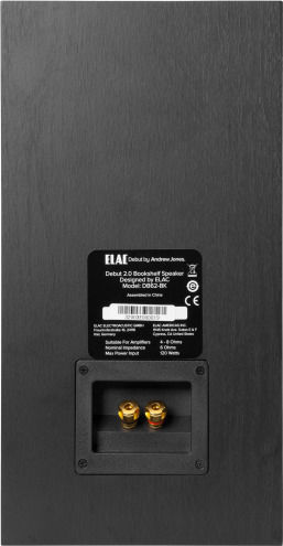 Elac Debut B6.2 DB62 Двойка Hi-Fi Говорители Bookself 120W 2 Брой шофьори Ш19.5xД26.8xВ37.5см. Черен