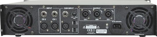 Citronic P44800 Leistungsverstärker PA-Verstärker 2 Kanäle in Schwarz Farbe