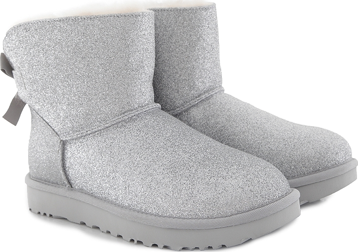 silver uggs metallic