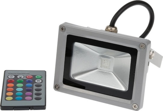 Spot Light Waterproof LED Floodlight 10W RGB with Remote Control IP65