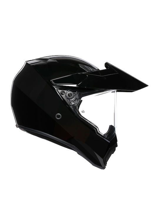 AGV AX-9 Dual Gloss Black Motorradhelm Ein-Aus DOT / ECE 22.05 1540gr mit Pinlock KR3800