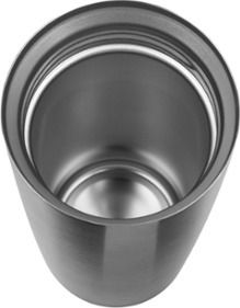 Tefal Travel Mug Glass Thermos Stainless Steel 360ml Silver with Mouthpiece