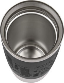 Tefal Travel Mug Glass Thermos Stainless Steel 500ml Black with Mouthpiece