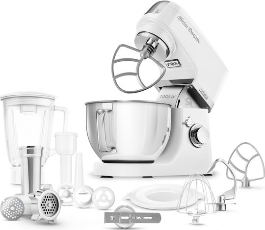 Sencor Stand Mixer 1000W with Stainless Mixing Bowl 4.5lt