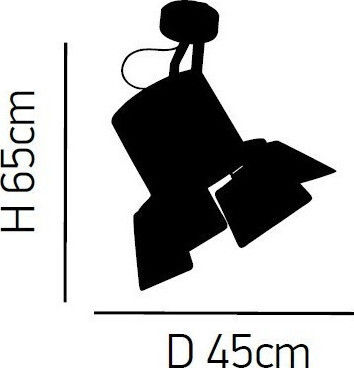 Home Lighting Arlen Copper Black Μονό Σποτ με Ντουί E27 Home Lighting Arlen Copper Black Μονό Σποτ με Ντουί E27