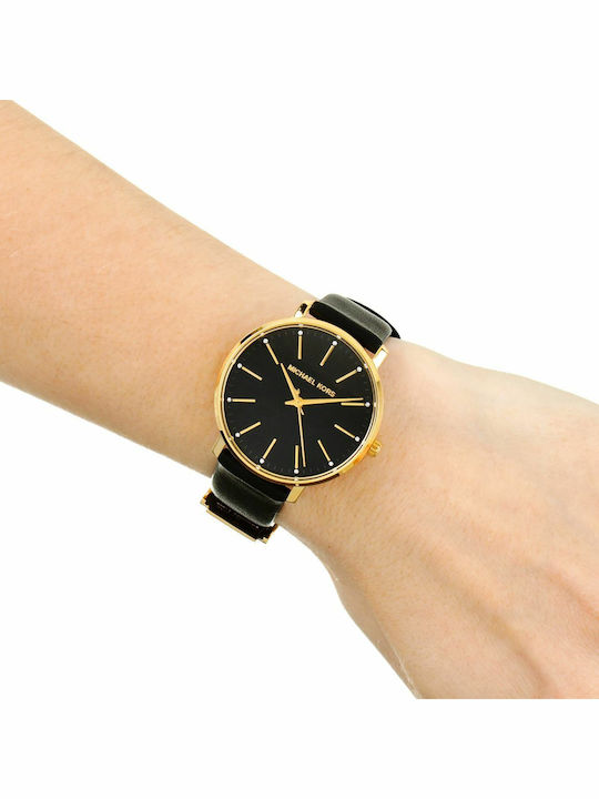 Michael Kors Pyper Ρολόι Μπαταρίας με Δερμάτινο Λουράκι