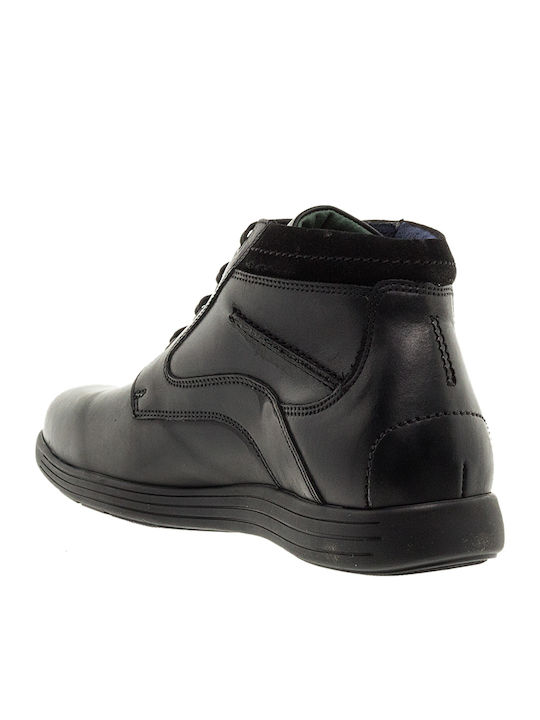 Leder Schwarz Herrenstiefel