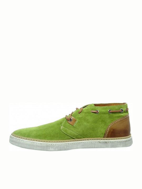 Damiani 900 Men's Suede Boots Green