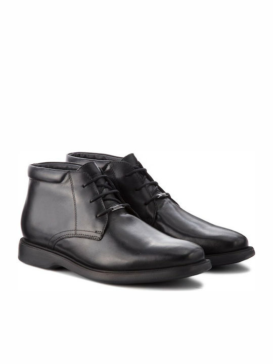 Geox U Brayden 2Fit Abx D Men's Leather Boots Black