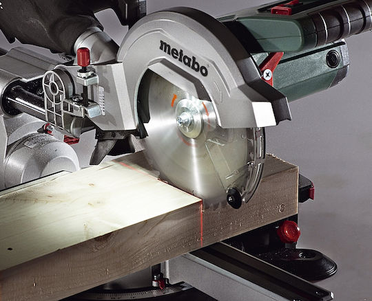Metabo KGS 254 M Φαλτσοπρίονο Ρεύματος Συρόμενο με Ισχύ 1800W, Οδηγό Laser, Δίσκο Κοπής Διαμέτρου 254mm & Ταχύτητα Κοπής 4500rpm