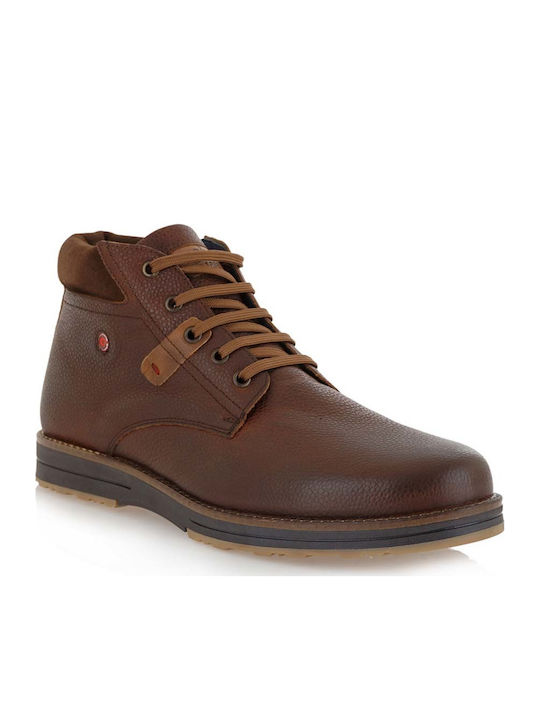 Robinson Men's Leather Boots Tabac Brown