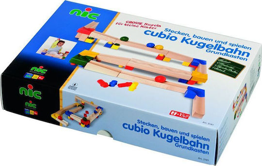 Nic Toys Ball Cubio Ball Track made of Wood for 24++ Months