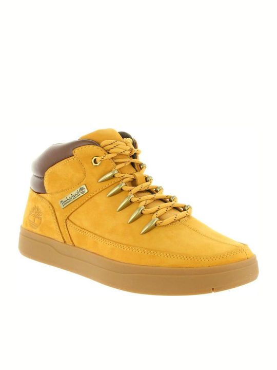 Davis Square Mid Hiker Leather Yellow Men's Boots