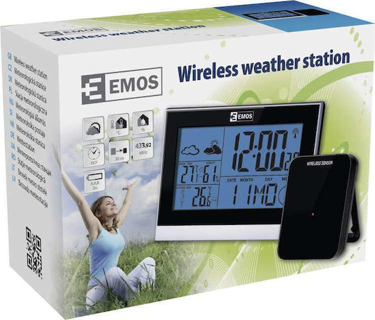 Emos E3070 Wireless Digital Weather Station Tabletop Black